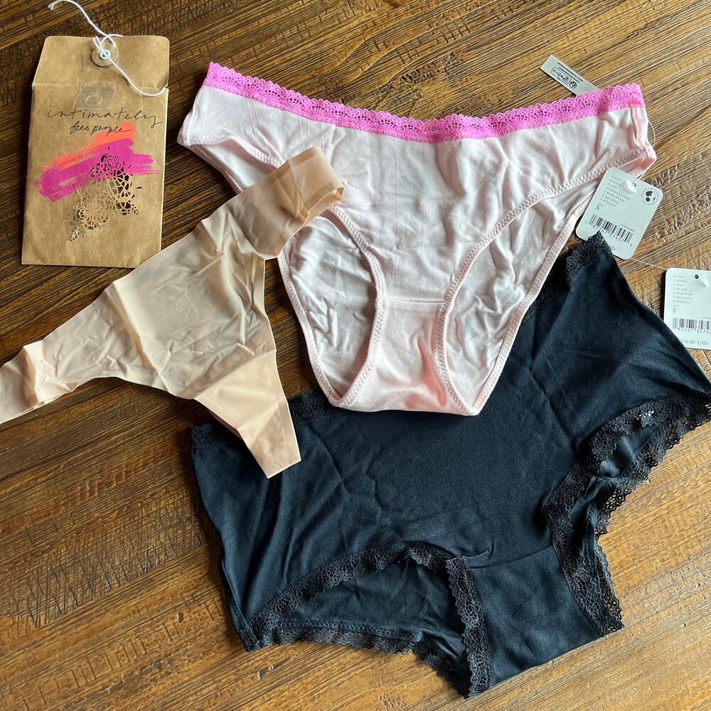 NWT Free People FP Intimately Panties Bundle Small